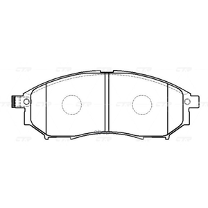 Колодки тормозные передние дисковые для а/м INFINITI FX35/45 03-/NISSAN MURANO 05-; GK0853
