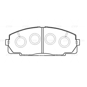 Колодки тормозные передние для а/м Toyota Hiace 2.0-2.7/2.4 td 4wd 95>; GK1139