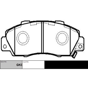 Колодки тормозные передние для а/м HONDA Civic,Accord,CR-V,HR-V; CKHO-1