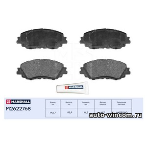 Торм. колодки дисковые передн. Toyota Camry (V70) 17- / RAV4 V 18-, Lexus ES VII 18- / UX 18-